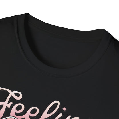 Feeling Lucky Dice Hearts T-Shirt | Chic Pink Aesthetic Tee | Trendy & Playful Love Design for Her