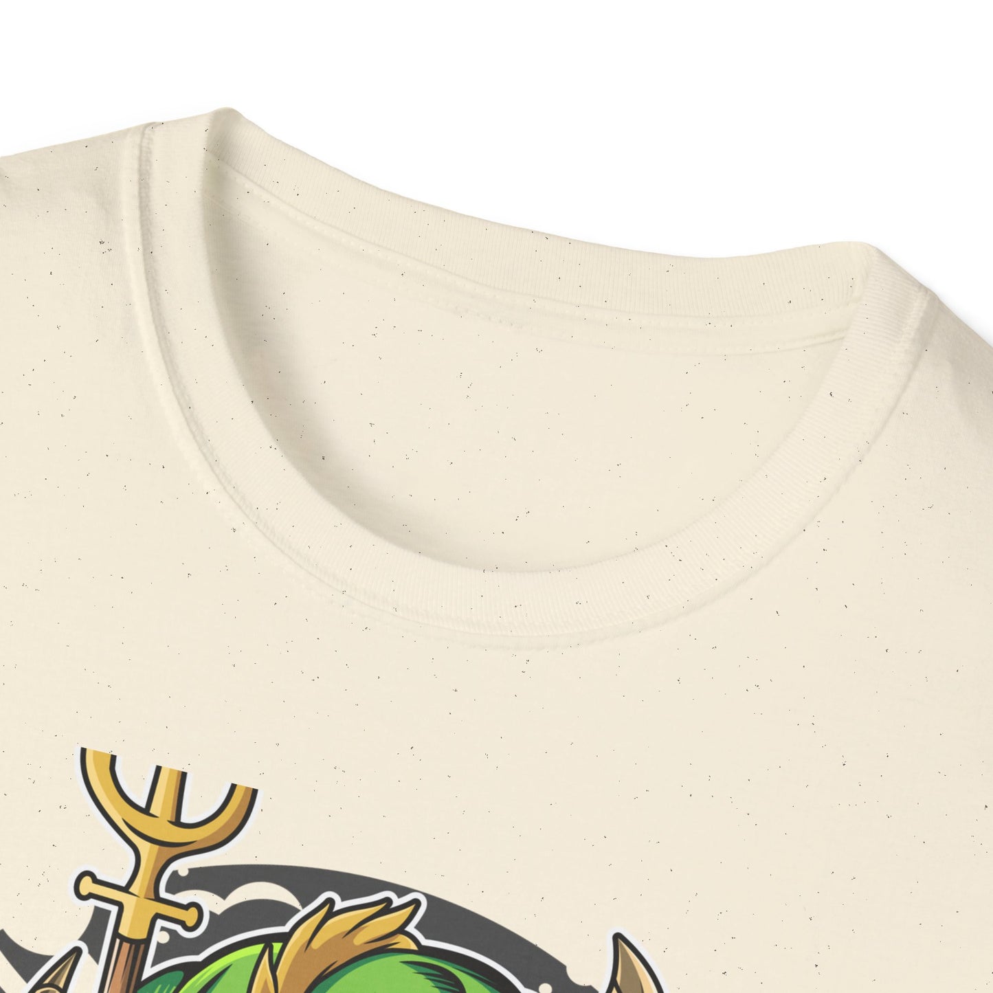 Wicked Mischievous Green Imp T-Shirt | Cool Cartoon Devil with Trident & Checkered Pants | Edgy Graphic Tee