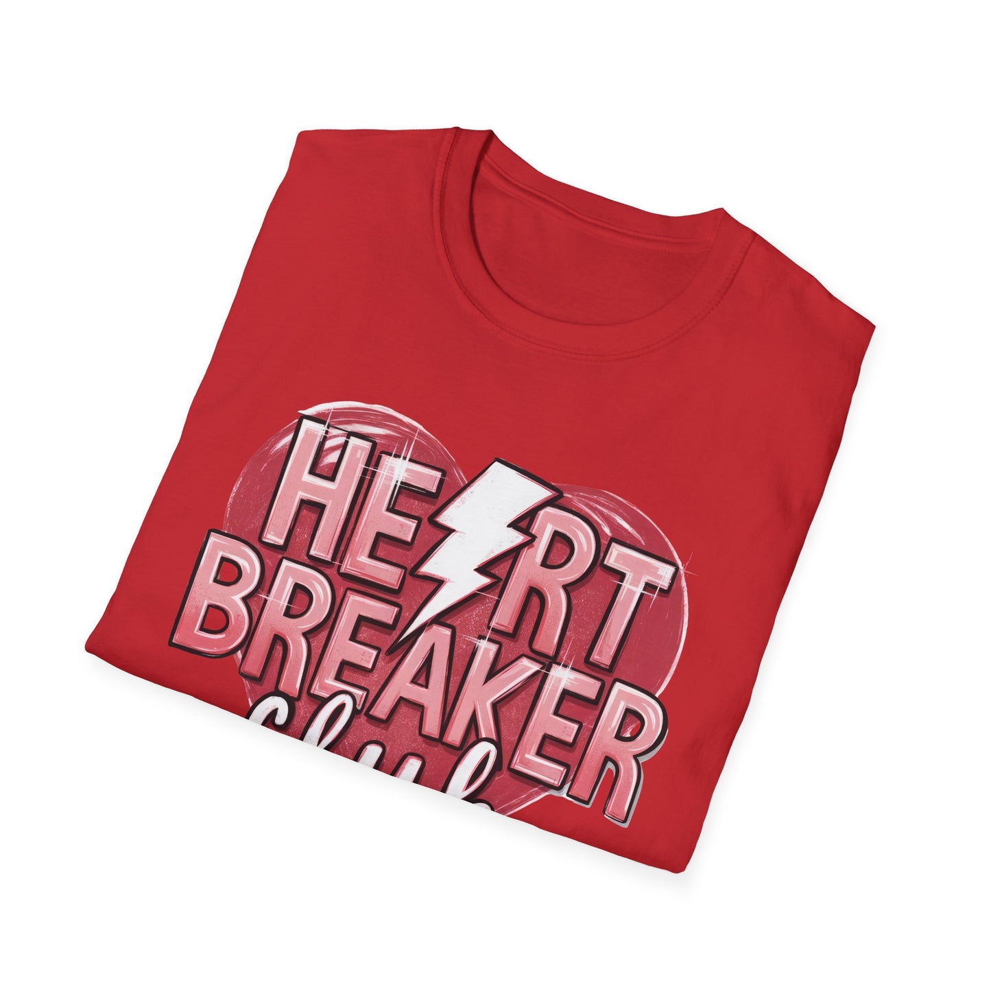 Heartbreaker Club Lightning Bolt T-Shirt | Sassy Women's Edgy Tee | Anti-Valentine's Trendy Top