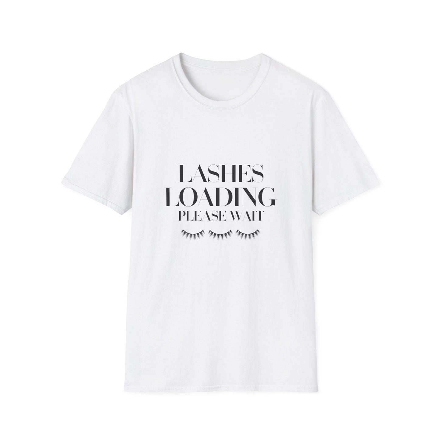 Exclusive Lashes Loading T-Shirt | Funny Makeup Lover Tee for Beauty Enthusiasts & Lash Techs | Glam Gift!