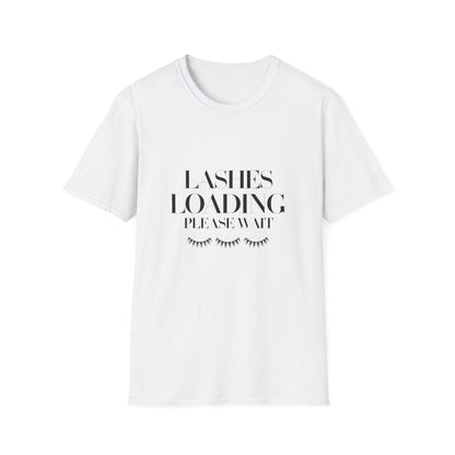 Exclusive Lashes Loading T-Shirt | Funny Makeup Lover Tee for Beauty Enthusiasts & Lash Techs | Glam Gift!