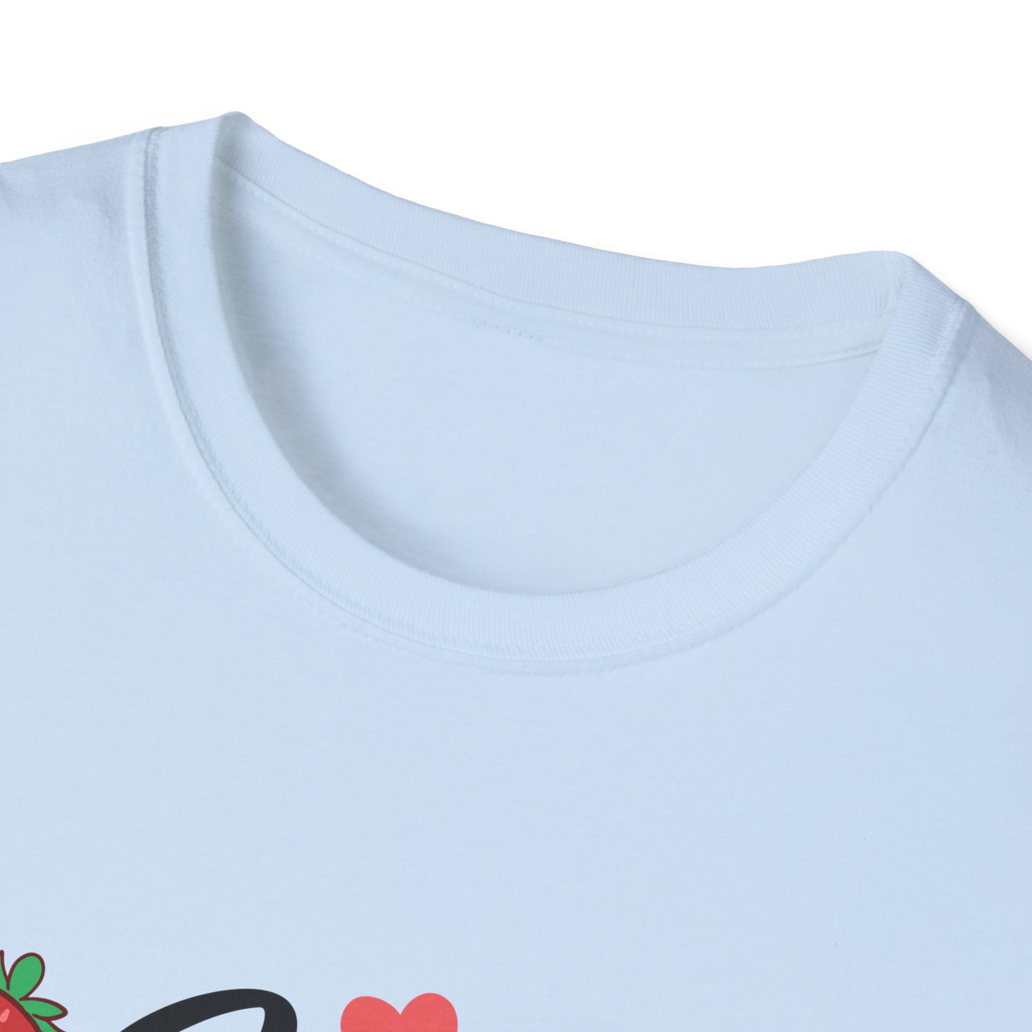 Sweet Valentine's Gift Box T-Shirt with Hearts & Strawberries | Adorable Romantic Tee for Her | Perfect Love Anniversary Apparel