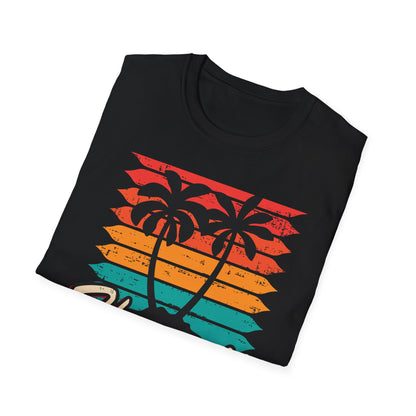 Awesome Vintage Hawaii Surf Session 1987 T-Shirt | Retro Palm Tree Beach Sunset Tee for 80s Style