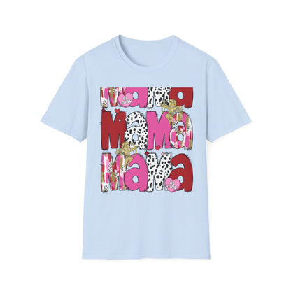 Chic Mama Valentine T-Shirt: Sparkling Cupid, Dalmatian Spots & Be Mine Hearts. Trendy Gift for Moms!