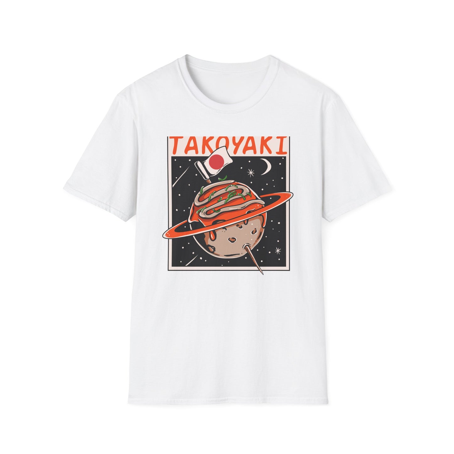 Epic Takoyaki Planet T-Shirt | Stellar Japanese Street Food & Space Lover Graphic Tee | Unique Japan Culture Apparel