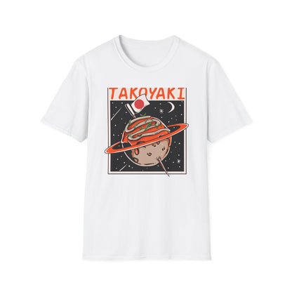 Epic Takoyaki Planet T-Shirt | Stellar Japanese Street Food & Space Lover Graphic Tee | Unique Japan Culture Apparel