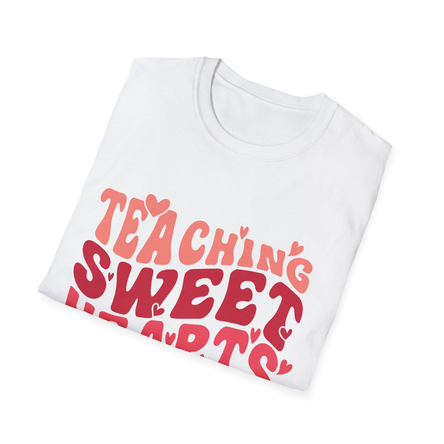 Adorable Teaching Sweet Hearts T-Shirt - Perfect Retro Valentine's Gift for Educators & Teachers