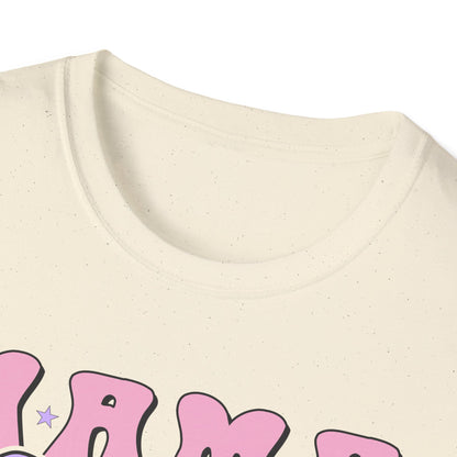 Trendy Groovy MAMA T-Shirt for Moms | Adorable Pink Purple Bow Tee | Perfect Mother's Day Gift for Her