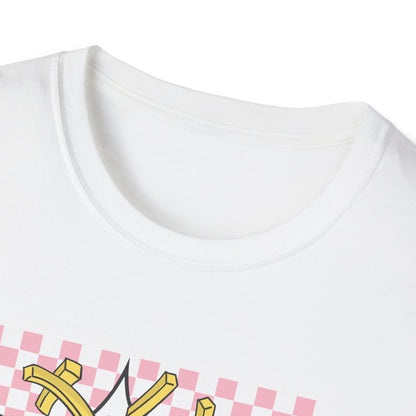 I Only Have Fries For You T-Shirt | Edgy Skeleton Hand & Broken Heart Fries Tee | Funny Foodie Alt Aesthetic Pink & Black Top