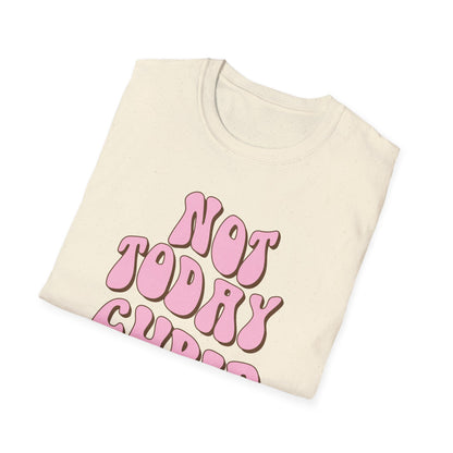 Sassy "NOT TODAY CUPID" Groovy T-Shirt | Retro Anti-Valentine's Day Tee | Fun Single Awareness Apparel