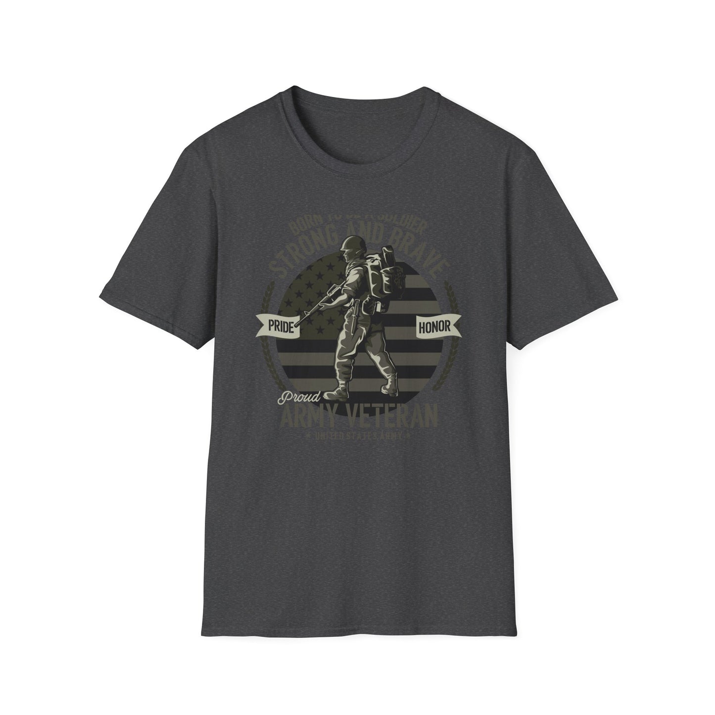 Proud Army Veteran T-Shirt - Strong & Brave Soldier Design | Honoring USA Military Service Gift