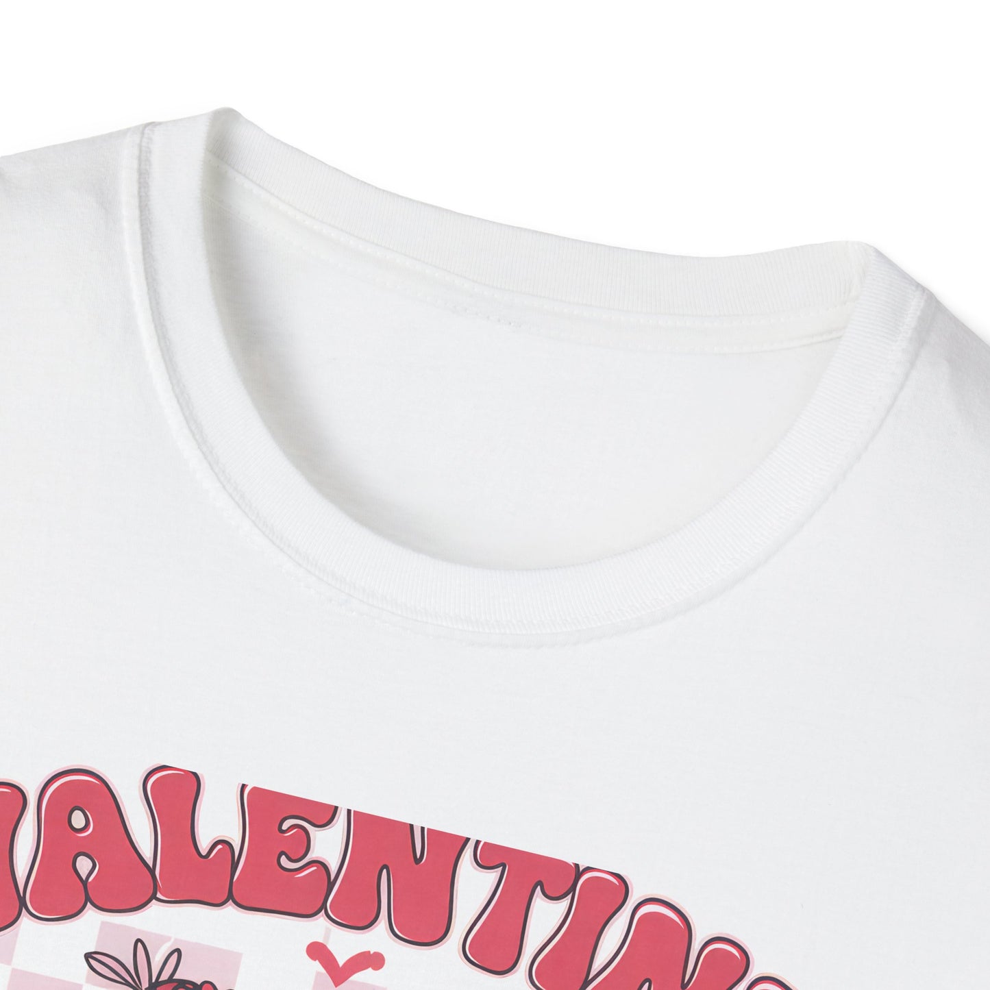 Groovy Valentine Vibes T-Shirt | Adorable Retro Heart Peace Sign Tee with Flower Crown for Valentine's Day