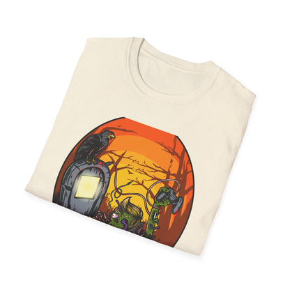 Epic Zombie Gamer T-Shirt: Undead Rising for Next-Gen Play | Spooky Horror Gaming Tee for Gamers