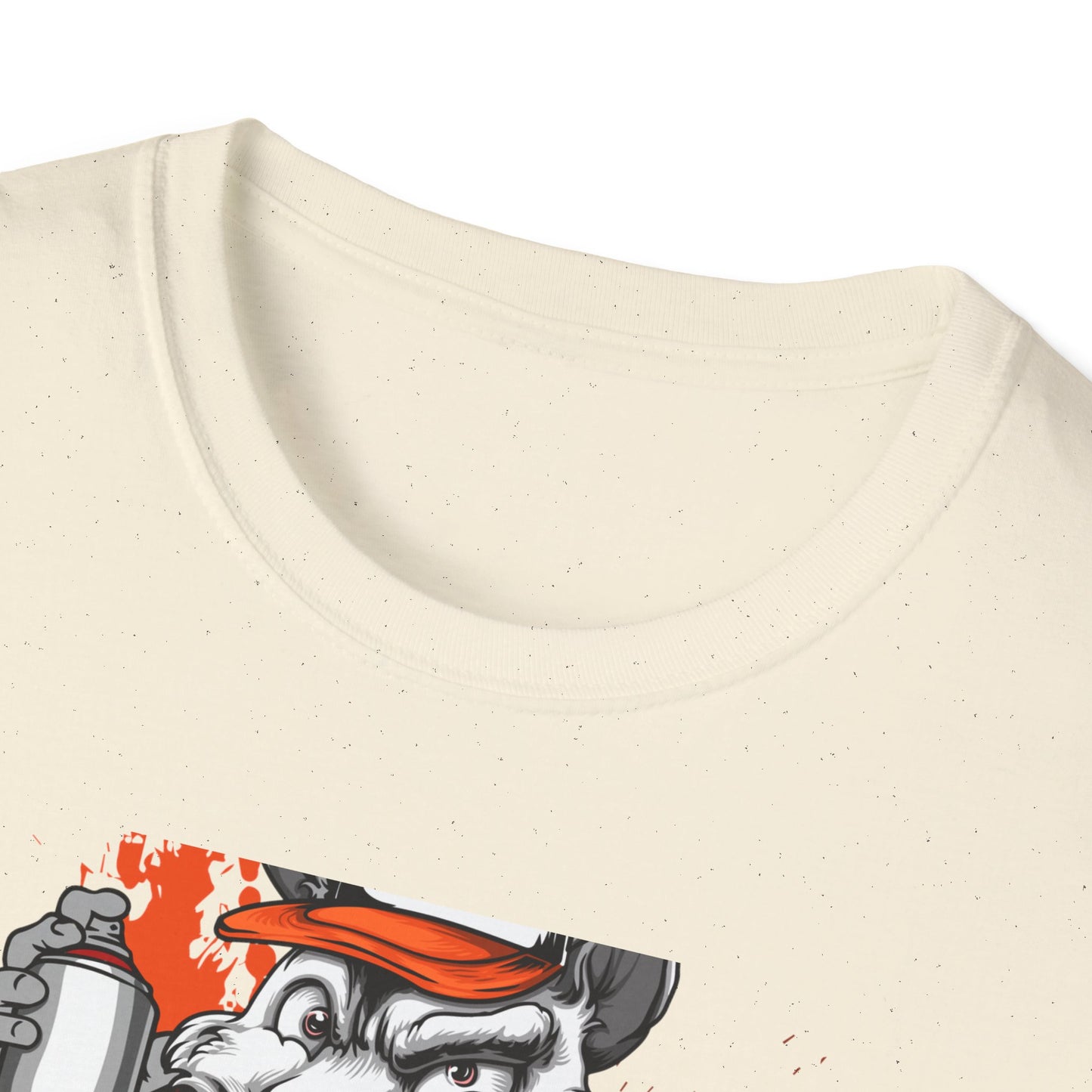 Unleash Your Inner Rebel: Epic Graffiti Rat T-Shirt - Bold Street Art Rodent Design with Spray Can for Urban Style