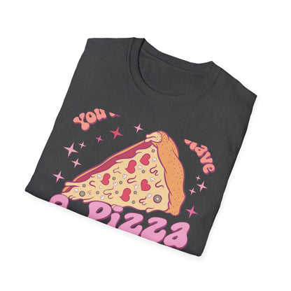 Groovy "You'll Always Have A Pizza My Heart" T-Shirt | Cute Retro Love Foodie Graphic Tee Gift