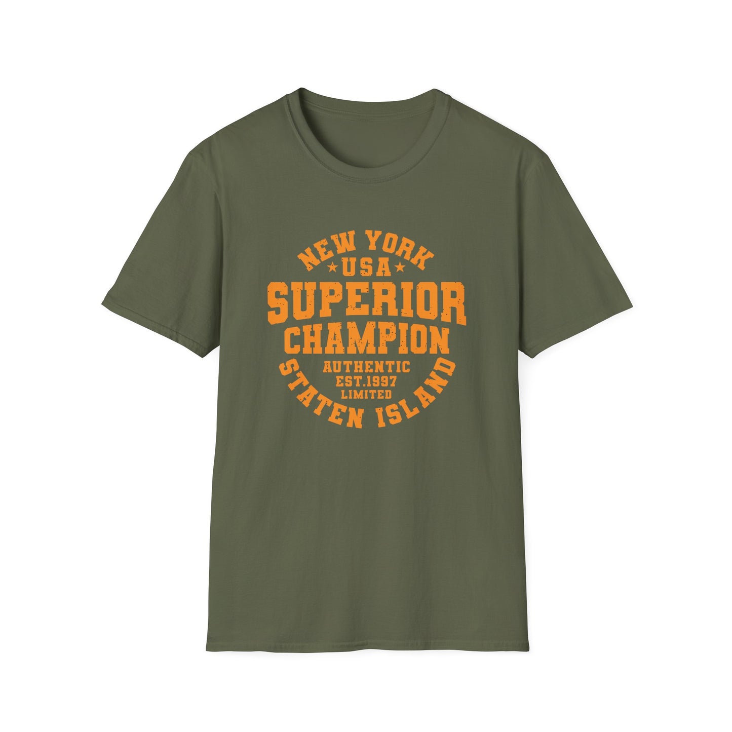 New York USA Superior Champion T-Shirt | Authentic Staten Island Pride Tee | Vintage Est. 1997 Limited Edition NYC Style