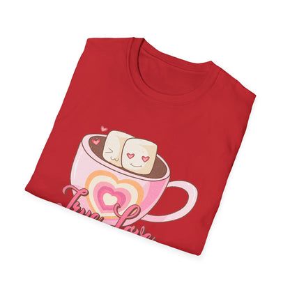 Sweet True Love Hot Chocolate T-Shirt | Adorable Marshmallow Couple Valentine's Day Gift Tee