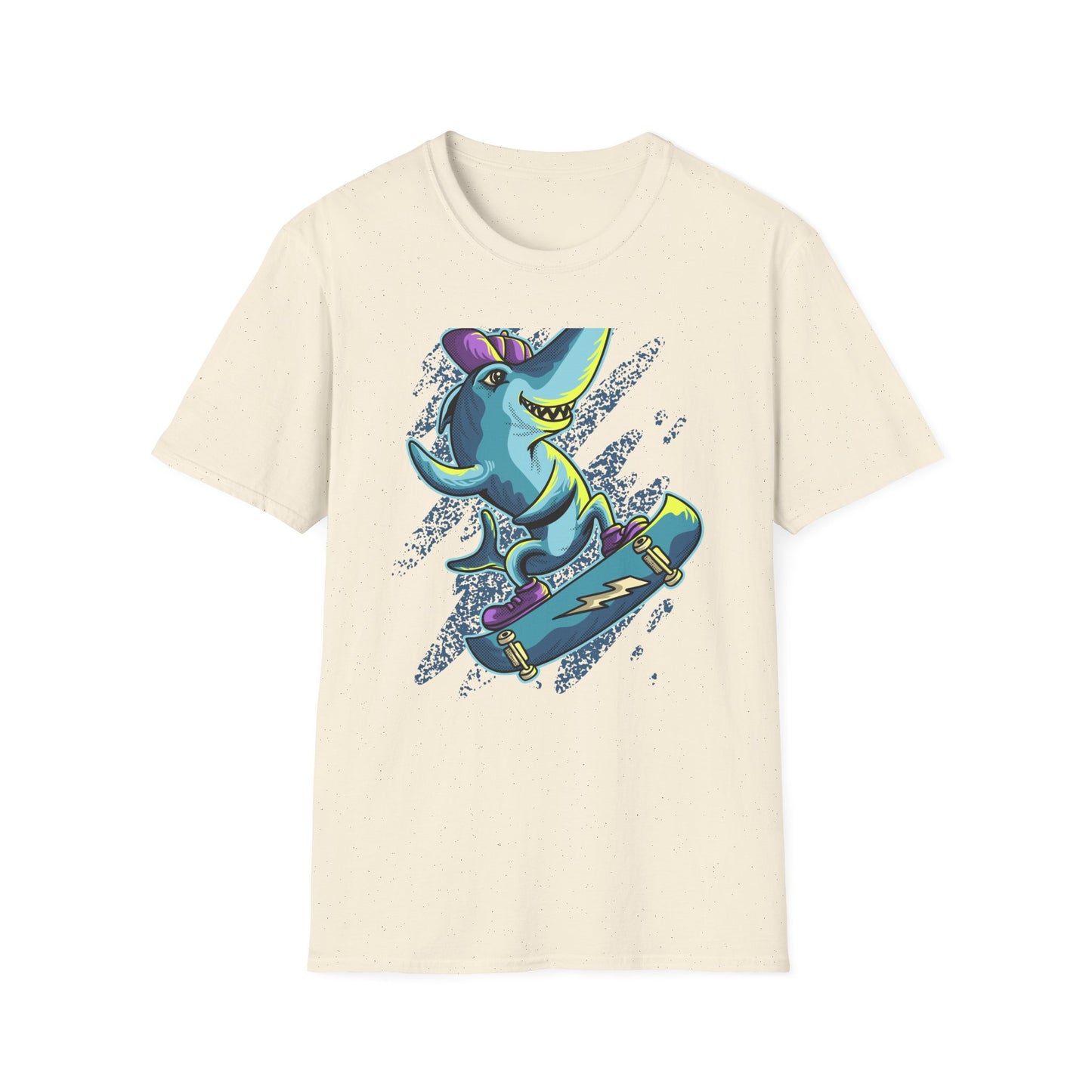 Epic Skater Shark T-Shirt | Rad Retro Skateboard Animal Graphic Tee | Cool Streetwear Apparel for Skate Lovers