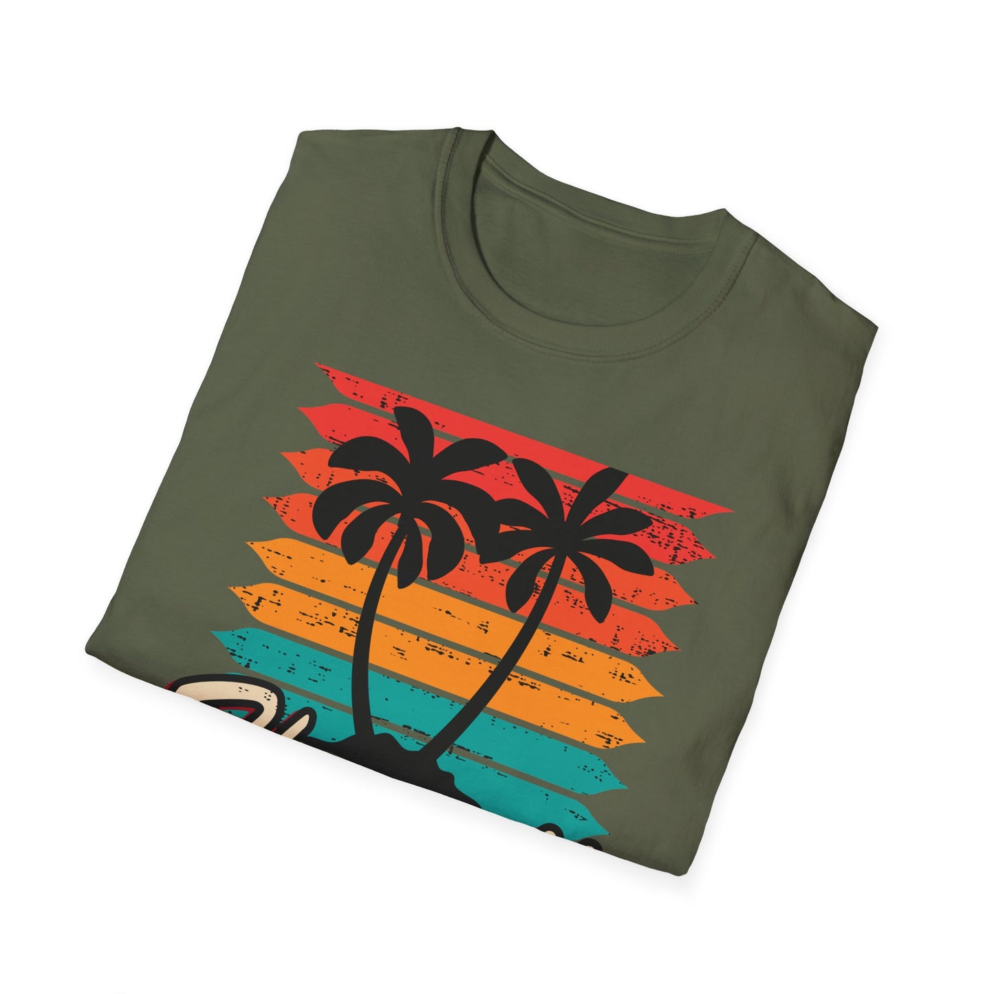 Awesome Vintage Hawaii Surf Session 1987 T-Shirt | Retro Palm Tree Beach Sunset Tee for 80s Style