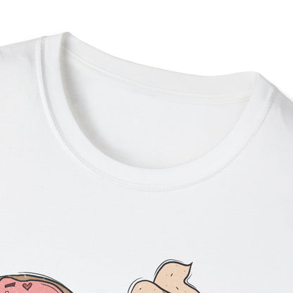 Adorable 'Better Together' Donut & Coffee Love T-Shirt | Retro Vintage Sweet Treat Couple's Tee | Perfect Valentine's Gift