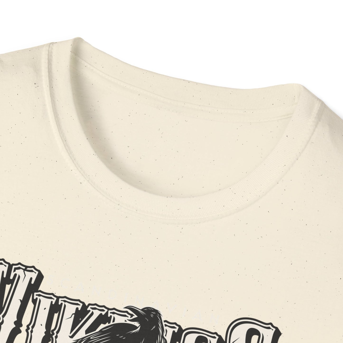Epic Norse Viking Valhalla T-Shirt with Odin's Raven & Shield | Powerful Scandinavian Mythology Tee