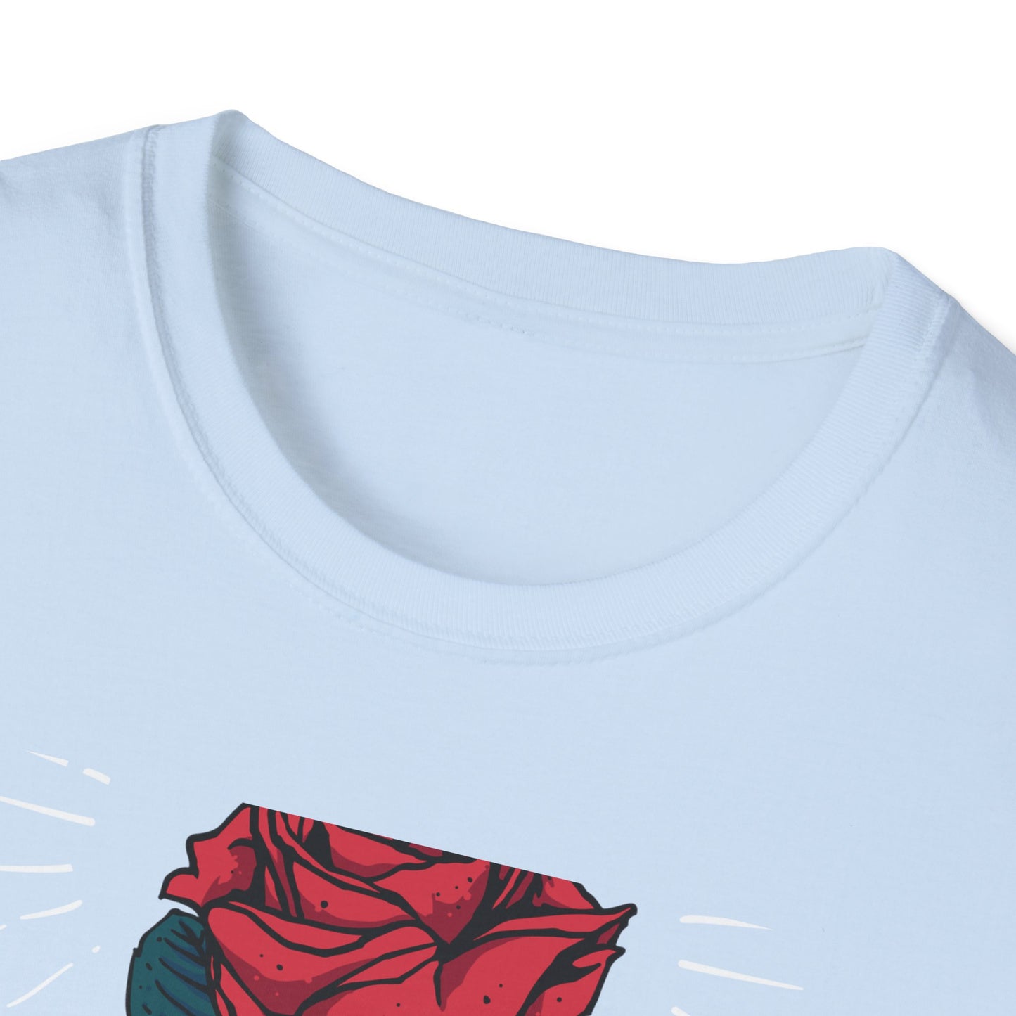 Striking Skeleton Hand Holding Rose T-Shirt | Unique Gothic Love Tee | Captivating Alt Fashion Top for Edgy Style