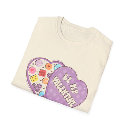 Sweet Retro Vintage 'Be My Valentine' Candy Heart Box T-Shirt | Adorable Valentine's Day Gift Tee