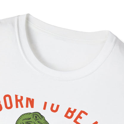 Epic Born to be a Rock Star T-Rex T-Shirt - Roaring Dinosaur Guitar Tee | Music Lover & Dino Fan Gift