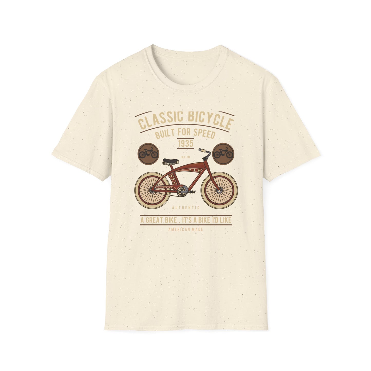 Legendary 1935 Classic Bicycle T-Shirt - Authentic Vintage Cycling Enthusiast Tee | American Made Retro Bike