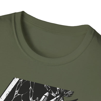 Unleash Creative Hustle: "Work or Die" Artist T-Shirt - Bold Grunge Art & Design Statement Tee