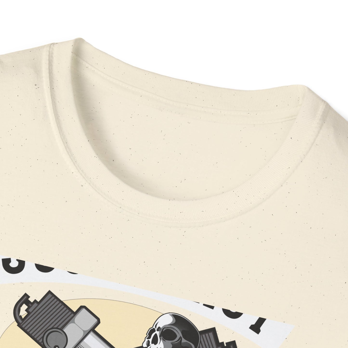 Bold Skull Scooterist T-Shirt | Vintage Biker Rider Tee for Men | Authentic Retro Old School Scooter & Crossbones Design