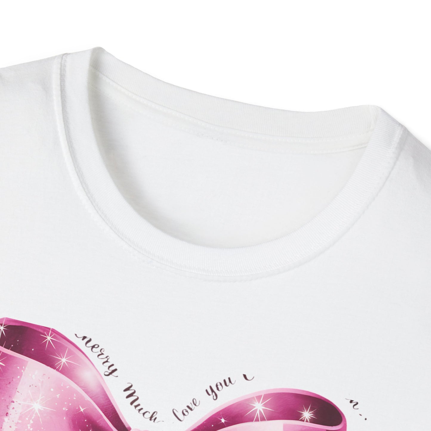 Sparkling Pink Cherry Love T-Shirt - Adorable Bow & Sweet Cherries Romantic Gift Tee for Her