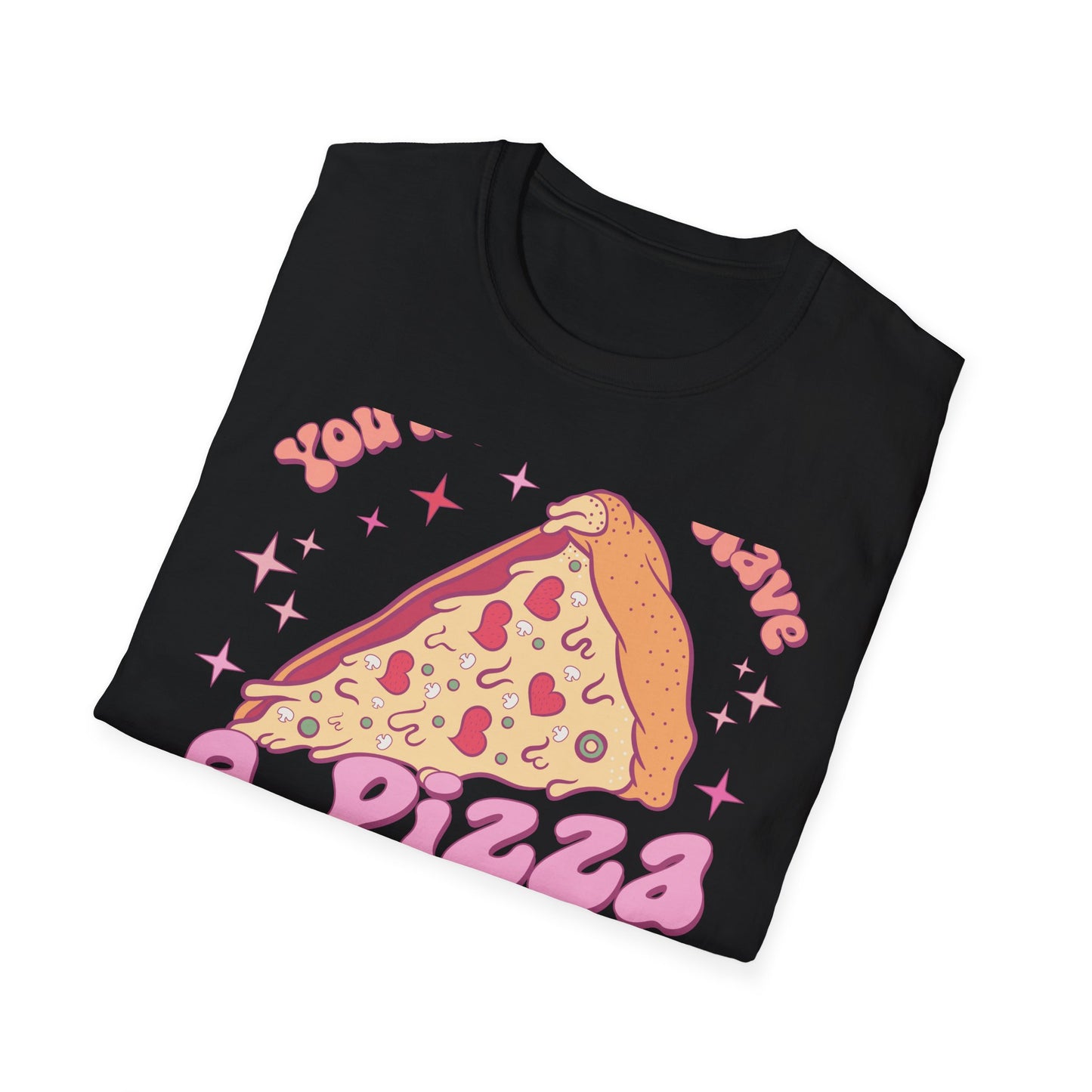 Groovy "You'll Always Have A Pizza My Heart" T-Shirt | Cute Retro Love Foodie Graphic Tee Gift