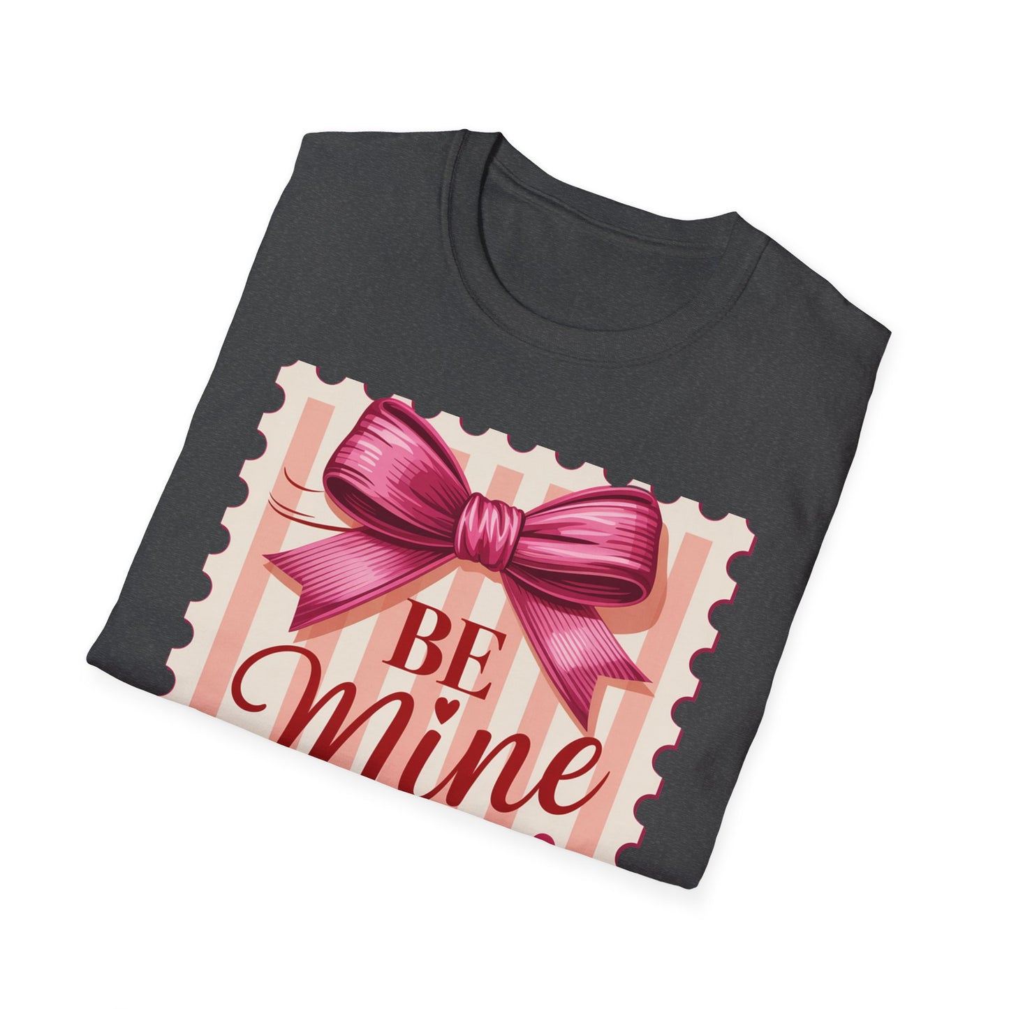 Charming Be Mine Valentine T-Shirt | Pink Bow & Hearts Design | Sweet Love Gift | Express Your Affection!