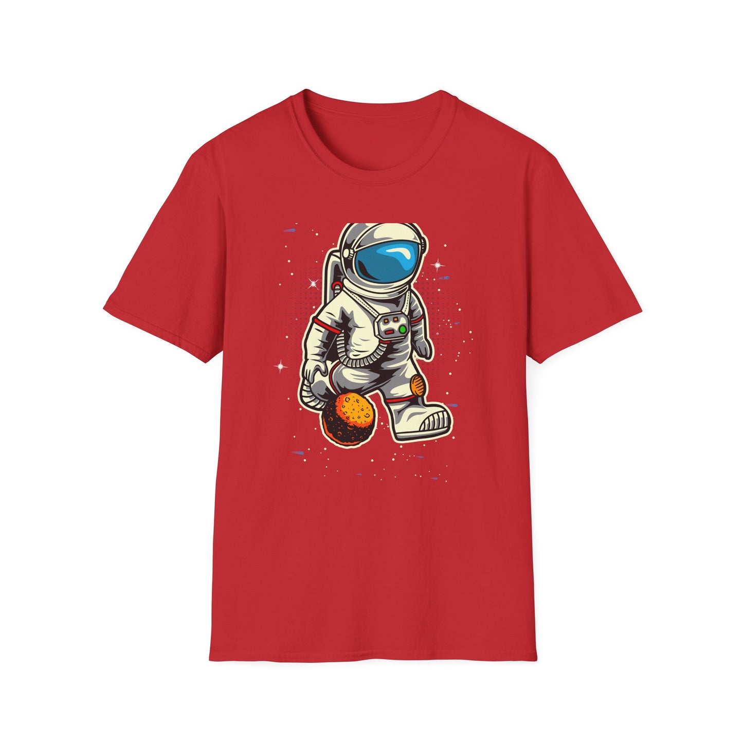 Epic Astronaut Moon Kick T-Shirt | Fun Space Soccer Fan Tee | Stellar Cosmic Explorer Gift for Kids & Adults
