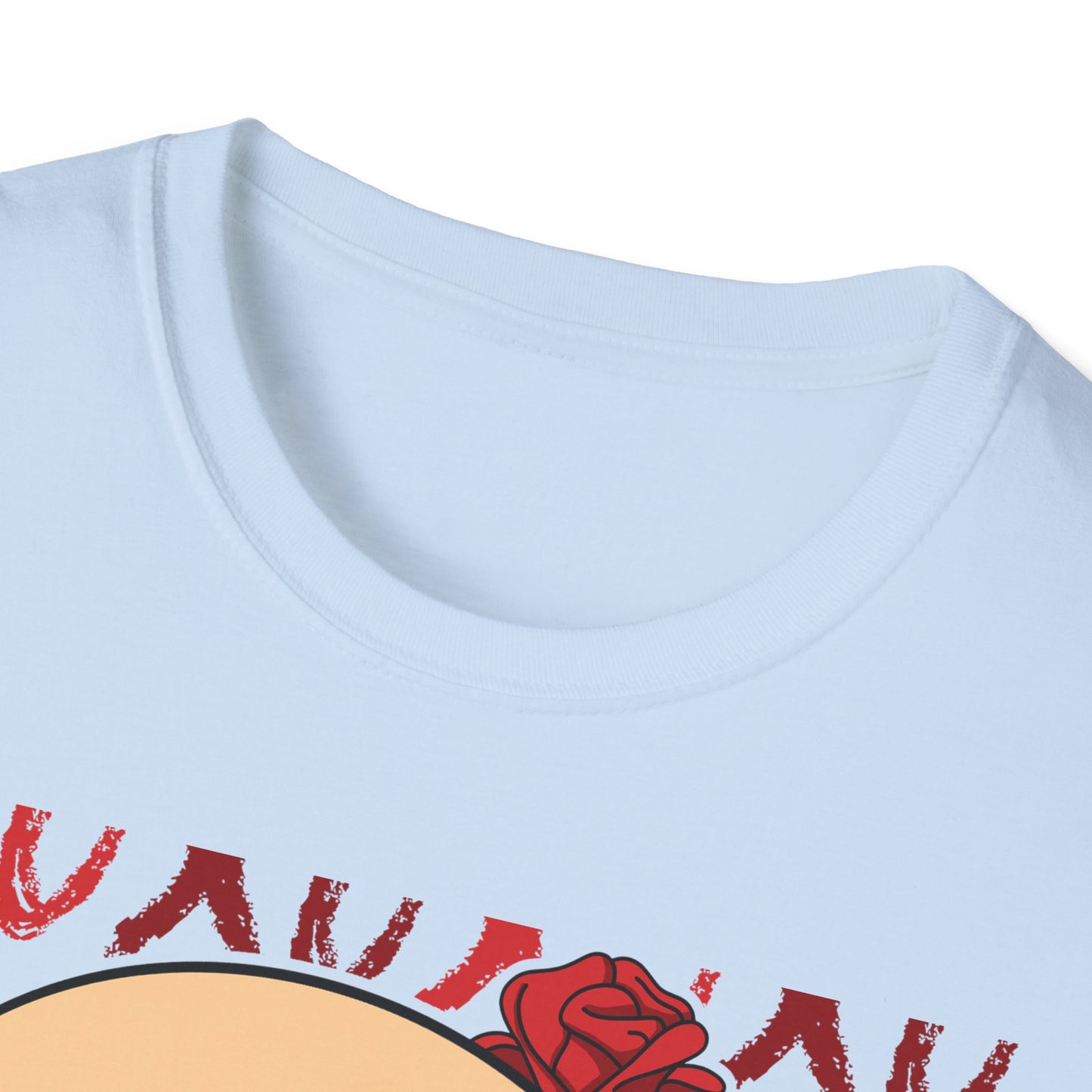Charming XOXO Skull & Roses T-Shirt | Sweet Gothic Love Tee | Unique Edgy Romantic Print-on-Demand Apparel Gift