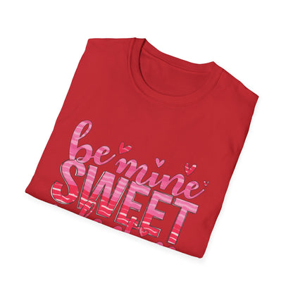 Adorable Be Mine Sweet Valentine T-Shirt | Charming Pink Hearts & Glitter Love Tee - Perfect Valentine's Gift
