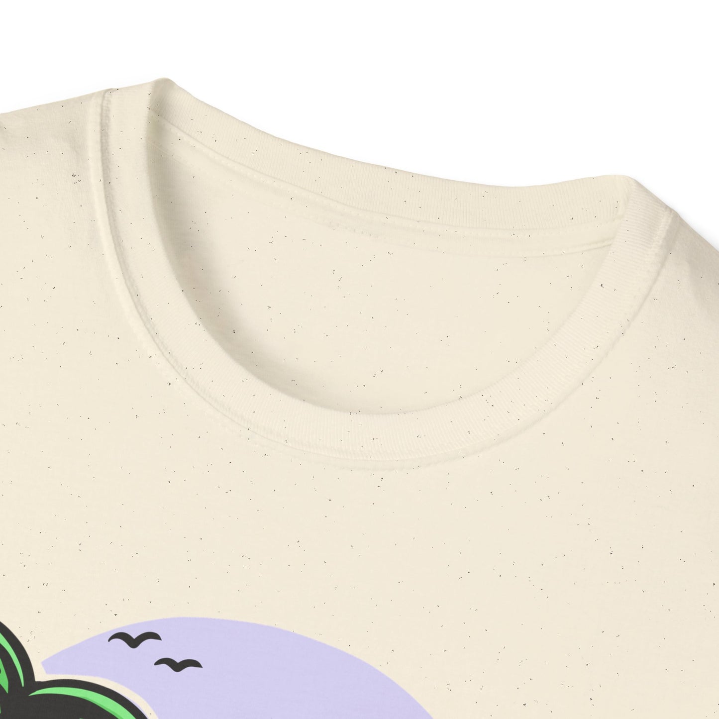 Vibrant Tropical Skull T-Shirt | Beach Sunset & Palm Tree Design | Unique Summer Vacation Tee | Cool Edgy Casual Wear