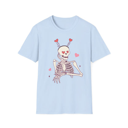 Spooky-Cute "Til We Are Ghosts" T-Shirt | Enduring Love Skeleton Tee | Romantic Anniversary Couple Gift