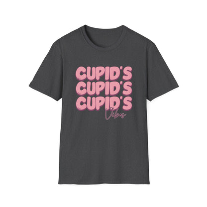 Groovy Cupid's Vibes T-Shirt | Sweet Retro Valentine's Day Love Tee | Adorable Distressed Graphic Gift