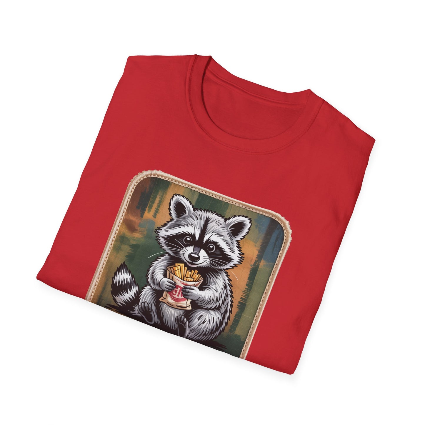 Hilarious Raccoon Snacks Before Tasks T-Shirt | Adorable Animal Lover Gift | Cozy Funny Graphic Tee
