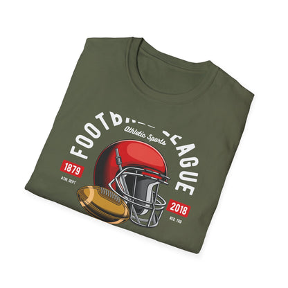 Classic National Football T-Shirt - Vintage Helmet & Ball Design - Essential Game Day Fan Gear | Ultimate Sports Lover Gift