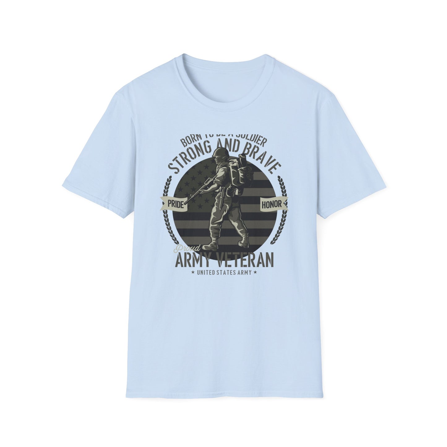 Proud Army Veteran T-Shirt - Strong & Brave Soldier Design | Honoring USA Military Service Gift