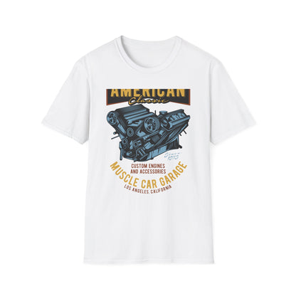Epic American Classic Muscle Car V8 Engine T-Shirt | Authentic Garage Mechanic Tee | Since 1973 Vintage Car Lover Gift