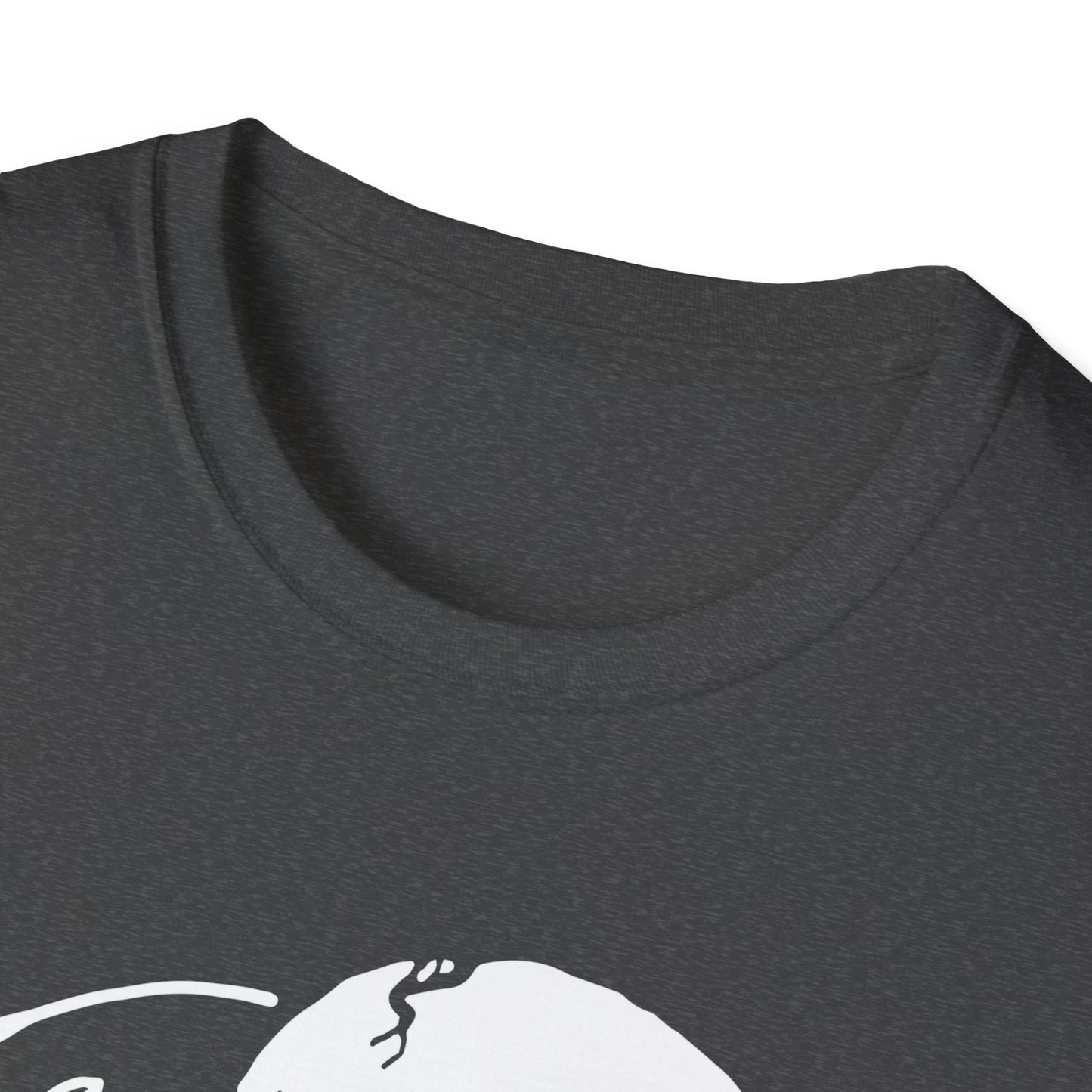 Striking Gothic Cat & Skull T-Shirt | Unique Black & White Abstract Art Tee for Edgy Souls & Dark Nature Lovers