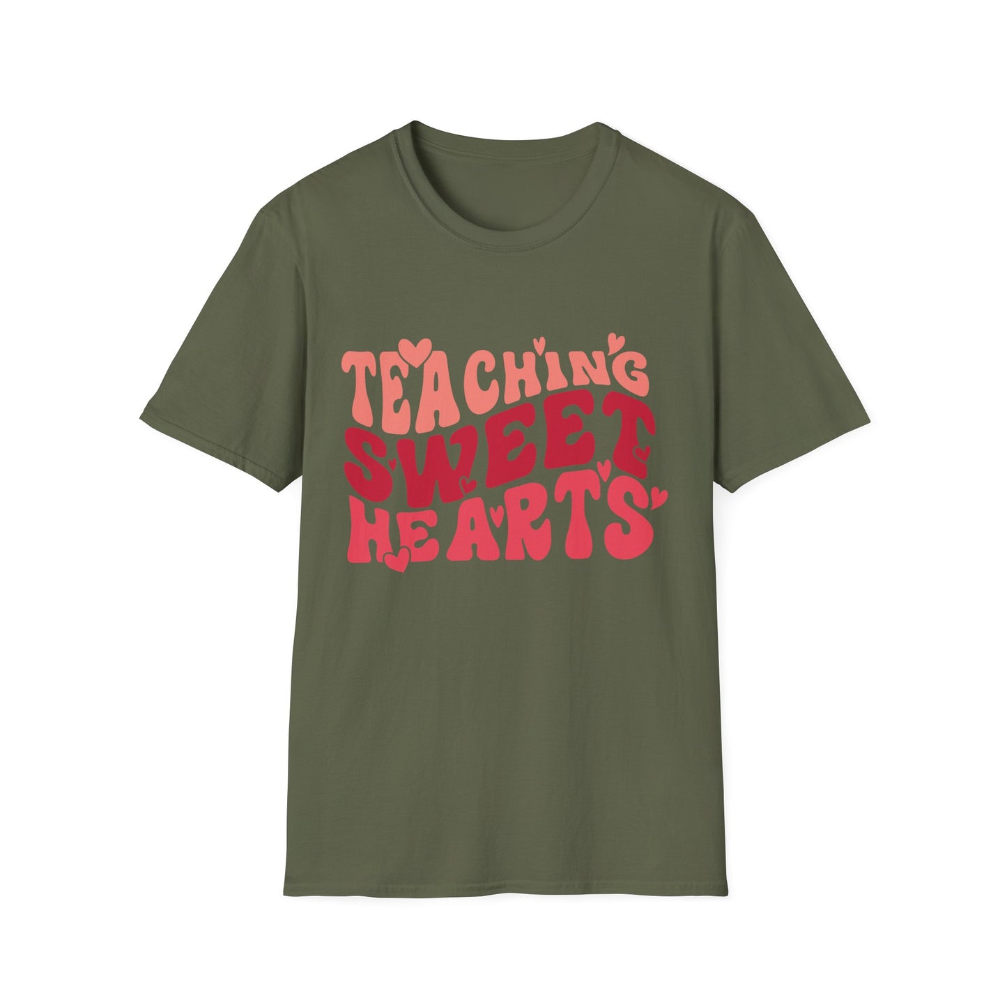 Adorable Teaching Sweet Hearts T-Shirt - Perfect Retro Valentine's Gift for Educators & Teachers