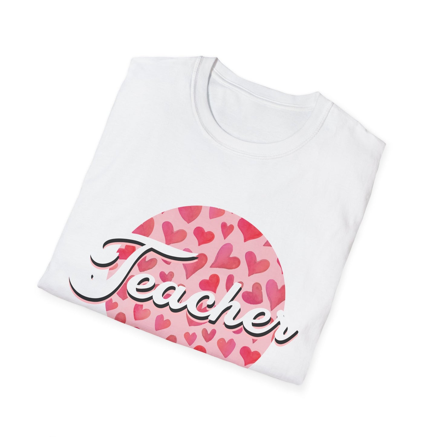 Adorable 'Teacher' T-Shirt with Watercolor Hearts | Perfect Appreciation Gift for Educators | Trendy Back to School Tee