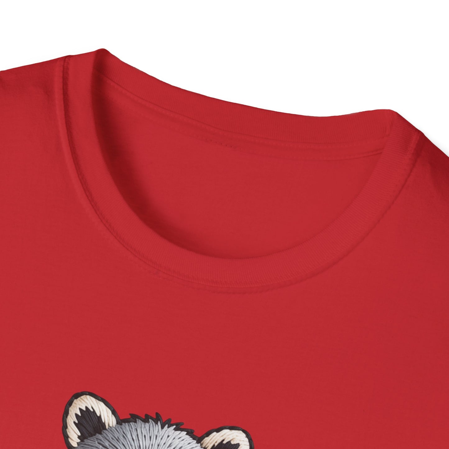 Hilarious "Will Work for Snacks" Raccoon T-Shirt - Adorable Embroidered Look Tee for Animal & Food Lovers! Must-Have Funny Gift