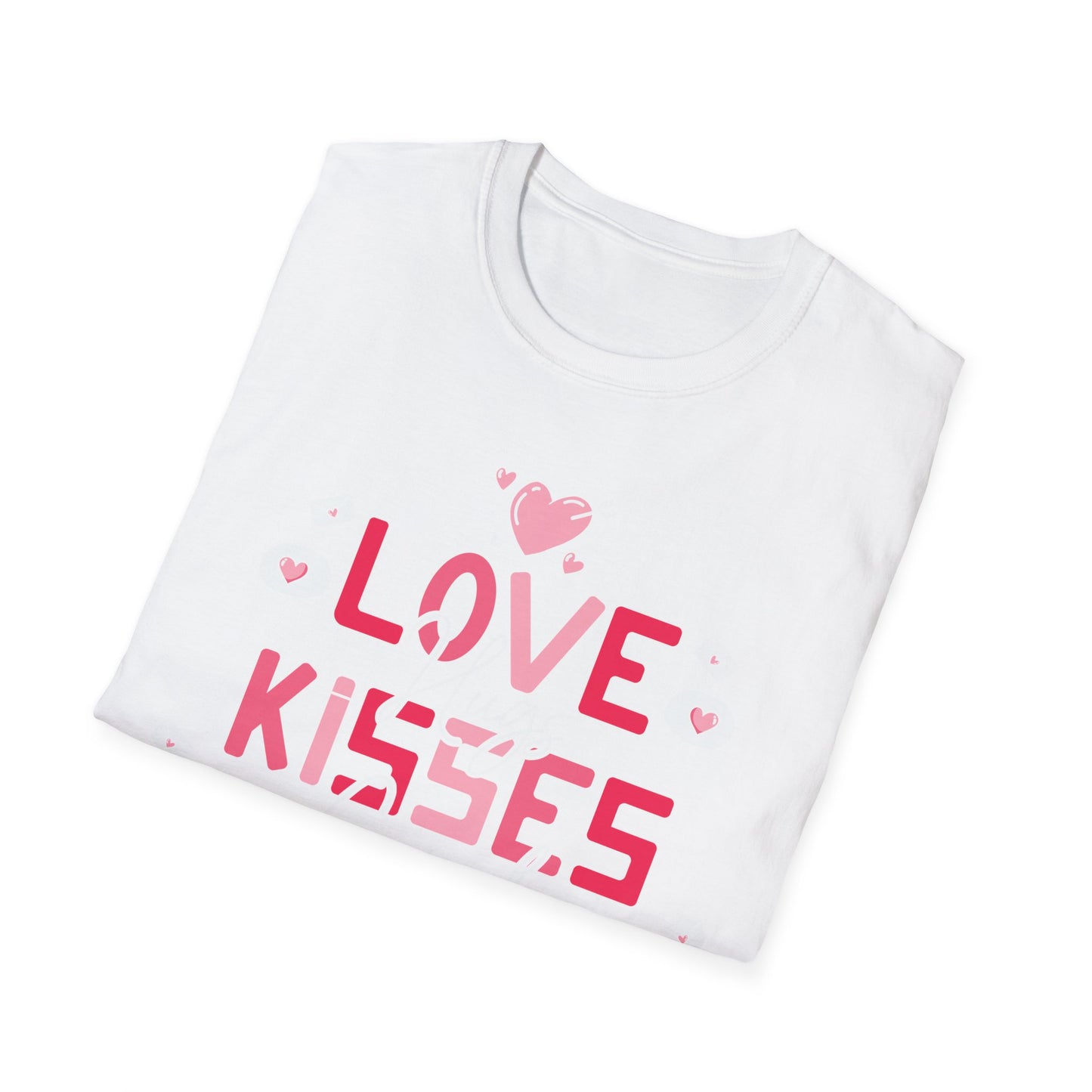 Adorable Valentine's Day T-Shirt: Love Kisses Be Mine | Romantic Cupid Heart Tee for Couples & Sweet Gifts