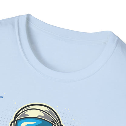 Radical Astronaut Skateboard T-Shirt | Awesome Space Skater Graphic Tee for Sci-Fi & Skate Fans | Unisex Stellar Design